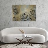 Leinwandbild, Goldene Rosen 
