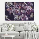 Leinwandbild 3 teilig, Iris Blume 