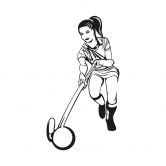 Wandtattoo Hockeydamen 