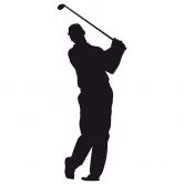Wandtattoo Golfer 01 