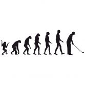 Wandtattoo Evolution goes Golf 