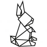 Wall sticker origami rabbit 