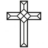 Wandtattoo Origami Kreuz 