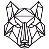 Wandtattoo Origami Wolf 