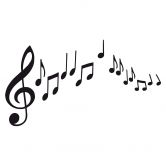 Wandtattoo Musiknoten 
