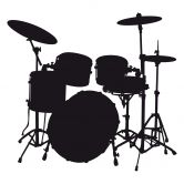 Wandtattoo Drums 