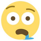 Wall Sticker Emoji Drooling Face 