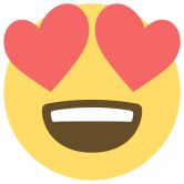 Wall Sticker Emoji Heart-Shaped Eyes 