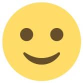 Muursticker Emoji Smiling Face 