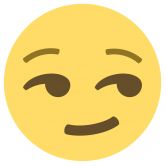 Wall Sticker Emoji Smirking Face 