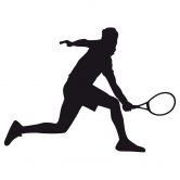 Wandtattoo Tennisspieler 02 