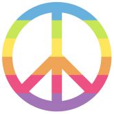 Muursticker Emoji Peace 