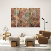 Leinwandbild 5 teilig, Mosaik der Sterne 