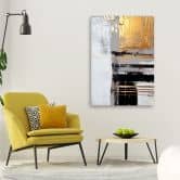 Leinwandbild, Goldene Abstraktion 