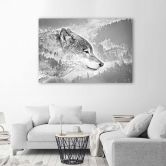 Leinwandbild, Wolf Natur Tiere 
