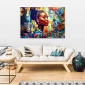 Leinwandbild, Afrikanische Frau Glamour 