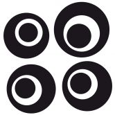 Sticker carrelage : Cercles 