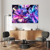 Leinwandbild, Glänzende Blumen - Strauß 