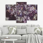 Leinwandbild 3 teilig, Iris Blume 
