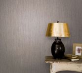 Vliestapete mit leicht linierter Struktur grau beige Uni 