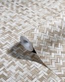 non-woven tapet beige struktur til stue soveværelse tapet marburg 