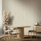 Vliesbehang met visgraatmotief en houtlook beige houtlook 