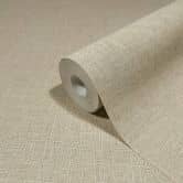 Vliestapete in textilem Uni Look beige Uni 
