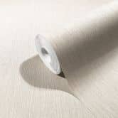 Vliestapete mit feinen Linien und leichter Struktur beige Uni 