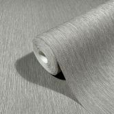 Vliestapete mit feinen Linien und leichter Struktur grau, beige Uni 