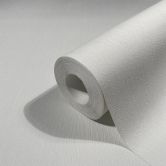 Vliestapete mit feinen Linien und leichter Struktur weiß Uni 