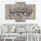 Leinwandbild 3 teilig, Pflanzen Blumen Simnitło 