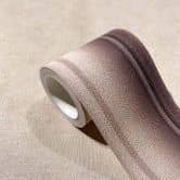 Bordüre in Rosa mit Streifen für Wohnzimmer, Schlafzimmer 5,00 x 0,088 m 