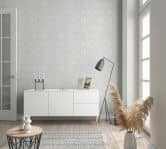 non-woven wallpaper white beige ornamental for living room bedroom office marburg wallpaper 