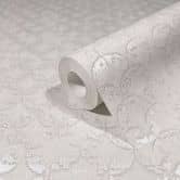 vliesbehang met sterren ornament stijl beige grafisch 