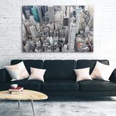 Leinwandbild 3-teilig, New York Stadt Wolkenkratzer 