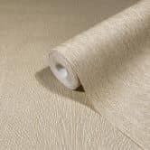 Vliestapete in Textiloptik mit strukturierter Oberfläche beige Uni 