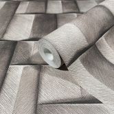 Vliestapete mit Holzmotiv geometrisch braun 3D-Optik 