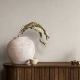 Vliesbehang, structuur effen modern mat in beige bruin 