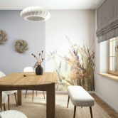 Vliestapete Textil, Struktur Uni Modern matt in Blau Weiß 