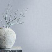 Vliestapete Textil, Struktur Uni Modern matt in Grau 