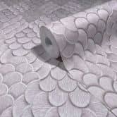 Vliestapete Blumen, 3D-Optik Geometrisch matt in Grau - Papis Loveday 