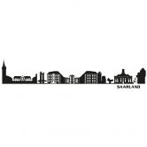 Wandtattoo Saarland Skyline 