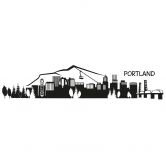 Wandtattoo Portland Skyline 