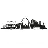 Muursticker St. Louis Skyline 