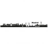 Wandtattoo Madrid Skyline 