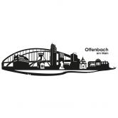 Wandtattoo Offenbach Skyline 
