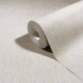 Non-woven wallpaper texture plaster look plain matt in beige  