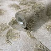 Vliestapete Blumen, Beton Floral Natur matt in Beige  