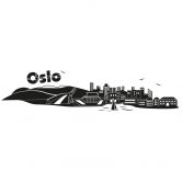 Wandtattoo Oslo Skyline 