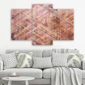 Leinwandbild 3 teilig, Abstrakte geometrische Formen 